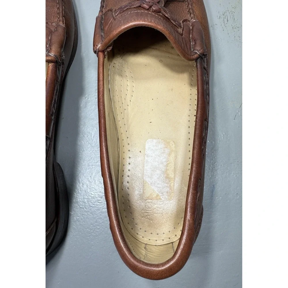 Allen Edmonds Tassel Loafers Carthage Size 11.5B Mens Brown Leather‎ USA
